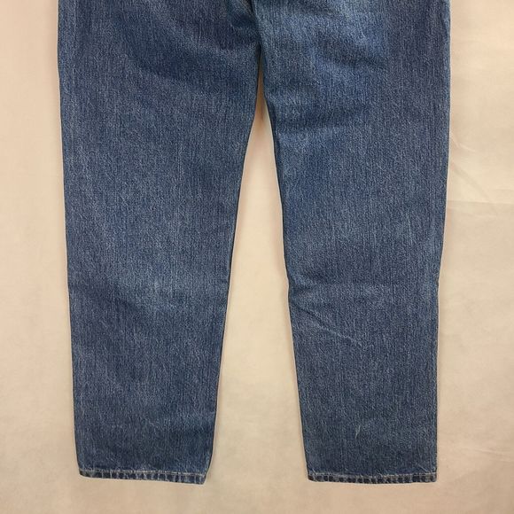 NWT RE/DONE Loose Long Bay Fade Blue Jeans Women's (26) Slouched Baggy Hem-$295 - Picture 9 of 13